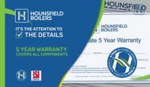 5 Year Warranty on Hounsfield Boilers