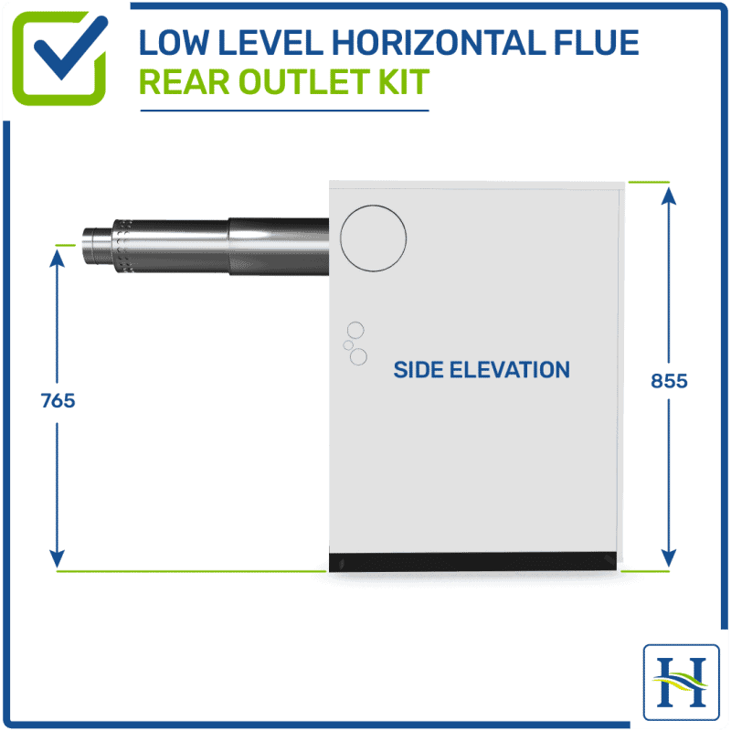 Low Level Horizontal Flue Rear Outlet Kit Hounsfield Boilers