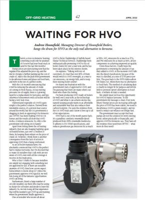 Waiting for HVO - Hounsfield Boilers