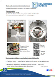 Common burner set up issues LI0022 - Hounsfield Boilers