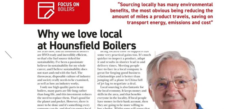Why we source local at Hounsfield Boilers