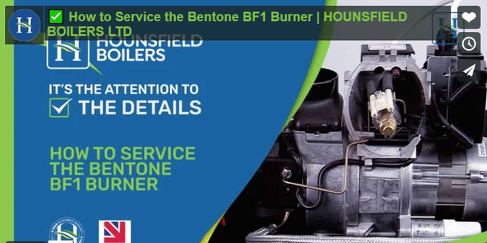 how to service Bentone BF1 Burner in Hounsfield Boilers