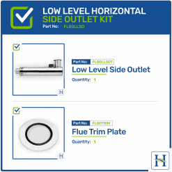 Low Level Horizontal Side Outlet Flue Kit FL80LLSO