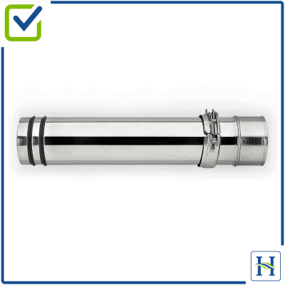 100 mm Telescopic Flue Section 80-400 FL100TEL
