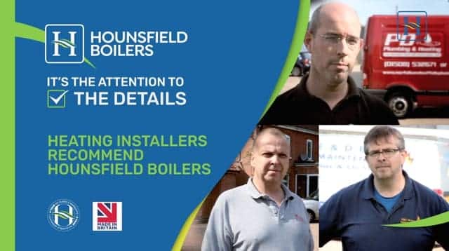 installers and heating engineers choose Hounsfield Boilers