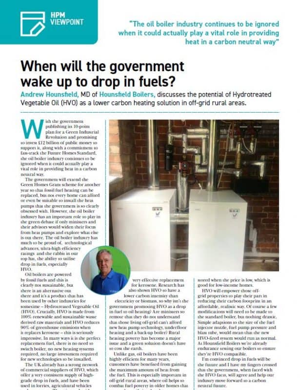 HPM magazine hounsfield boilers march 2021