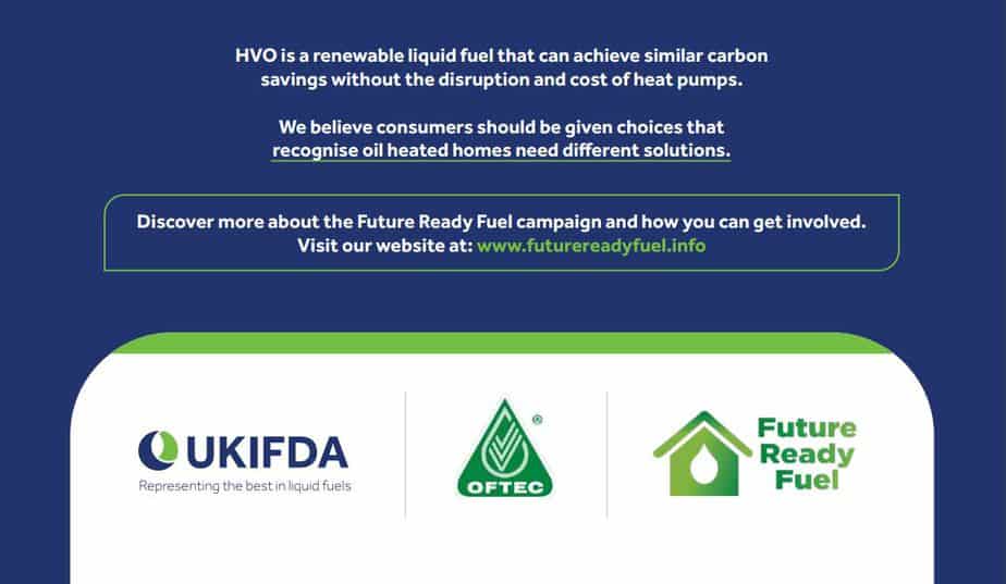 HVO renewable liquid fuel for oil boilers