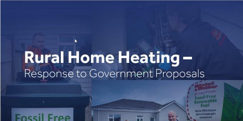 Rural Home Heating HVO - the government response