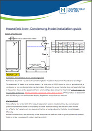WI0022 Kitchen non condensing oil boiler model installation guide - Hounsfield Boilers