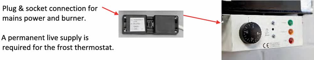 Hounsfield 12 19 External Boiler electrical connection