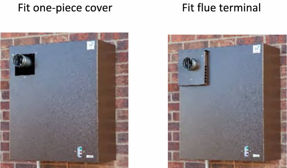 Hounsfield 12 19 External Boiler - fitting the cover