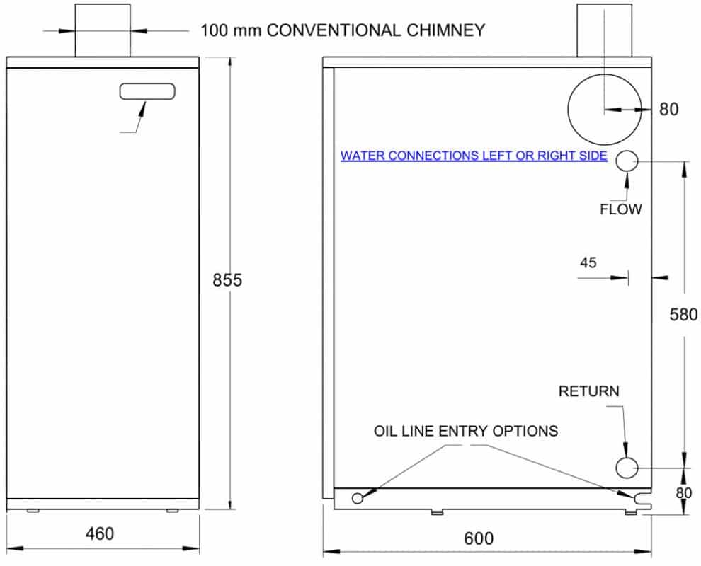 Hounsfield kitchen non condensing model - boiler specification