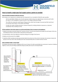How to install a single oil pipe supply system