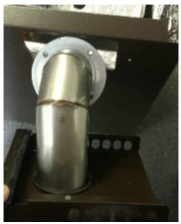 Hounsfield external floor standing boiler flue options - low level balanced